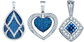 Blue Diamond Pendants