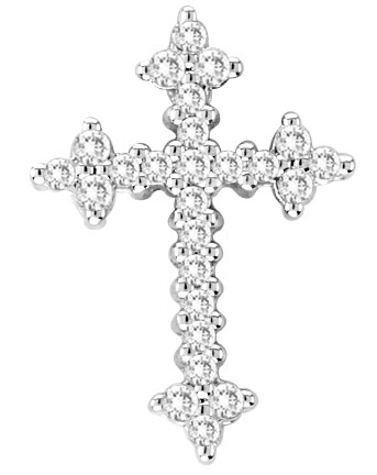 Diamond Cross Pendant 10K White Gold 0.25 cts. GS-21157