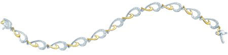 Diamond Bracelet 10K White Gold 0.12 cts. GD-64887