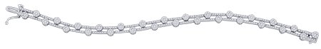 Diamond Bracelet 10K White Gold 2.72 cts. GD-72650