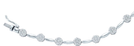 Diamond Bracelet 14K White Gold 2.00 ct. GD-9286