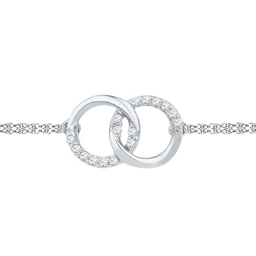 Diamond Fashion Bracelet 10K White Gold 0.10 cts. GD-97116