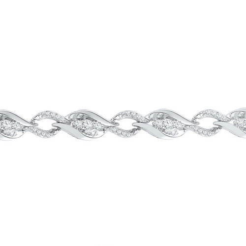 Diamond Fashion Bracelet 10K White Gold 1.00 ct. GD-97150