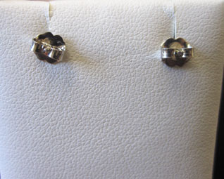 Diamond & Saphhire Earrings 14K White Gold 34.08 cts. 6J8044 - Click Image to Close