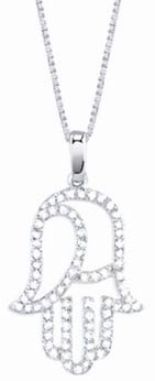 Diamond Fashion Pendant 14K White Gold 0.40 cts. S36-3 - Click Image to Close