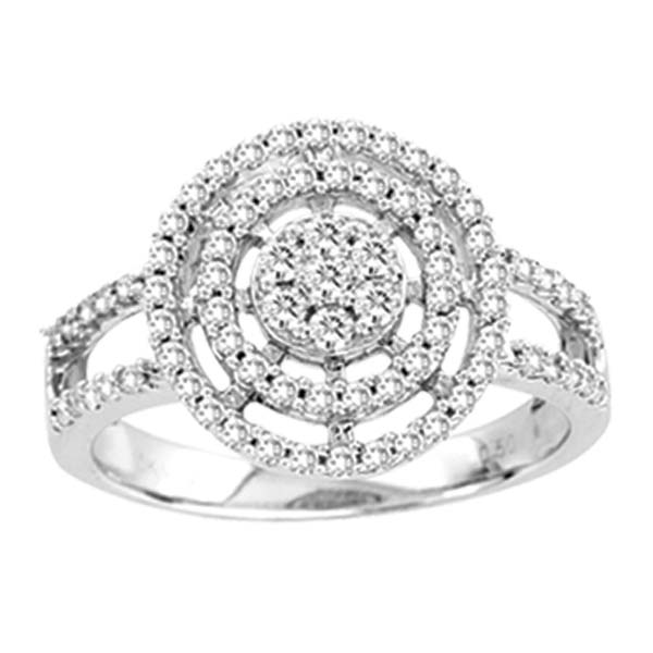 Ladies Diamond Fashion Ring 10K White Gold 0.50 cts. CL-12792 - Click Image to Close