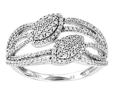 Ladies Diamond Fashion Ring 14K White Gold 0.50 cts. CL-63982 - Click Image to Close