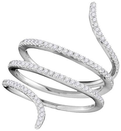 Ladies Diamond Fashion Ring 18K White Gold 0.44 cts. GD-103336