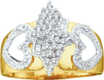 Ladies Diamond Fashion Ring 10K Gold 0.15 cts. GD-11181