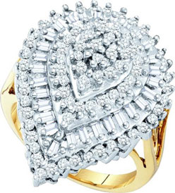 Diamond Cocktail Ring 10K Yellow Gold 1.00 ct GD-22126
