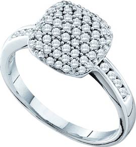 Ladies Diamond Fashion Ring 14K White Gold 0.51 cst. GD-26158