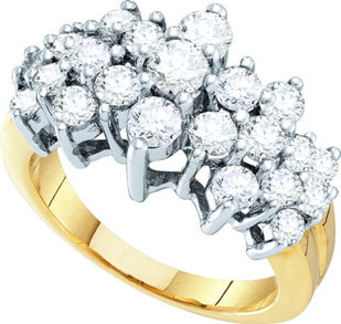 Diamond Cocktail Ring 10K Yellow Gold 2.00 ct. GD-26677