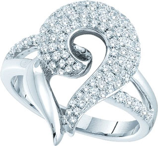 Ladies Diamond Fashion Ring 14K White Gold 1.02 cts. GD-51203