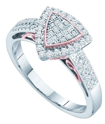 Ladies Diamond Fashion Ring 10K White Gold 0.33 cts. GD-51227