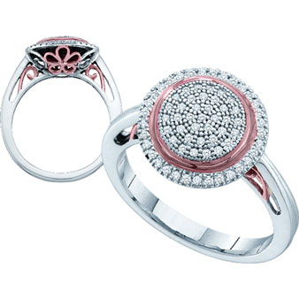 Ladies Diamond Fashion Ring 10K White Gold 0.25 cts. GD-51231