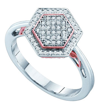 Ladies Diamond Fashion Ring 10K White Gold 0.20 cts. GD-51320