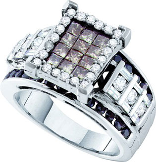 Ladies Diamond Fashion Ring 14K White Gold 2.00 ct. GD-51575