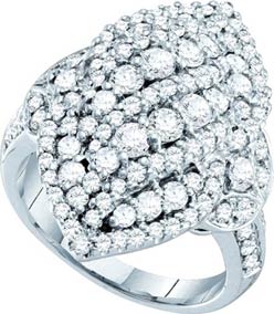 Ladies Diamond Fashion Ring 14K White Gold 2.00 ct. GD-52406