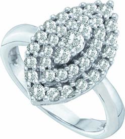 Ladies Diamond Fashion Ring 14K White Gold 1.00 ct. GD-53145