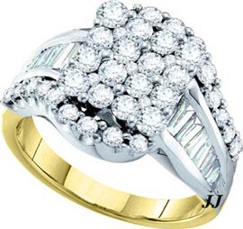 Ladies Diamond Fashion Ring 14K White Gold 2.04 cts. GD-53699 - Click Image to Close