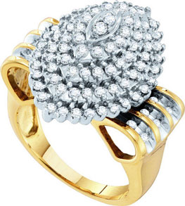 Diamond Cocktail Ring 10K Yellow Gold 1.25 cts. GD-54973