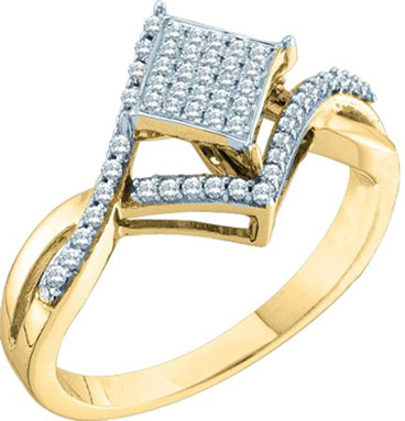 Ladies Diamond Fashion Ring 10K Gold 0.25 cts. GD-55949