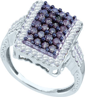 Ladies Diamond Fashion Ring 10K White Gold 1.00 ct. GD-58865 - Click Image to Close