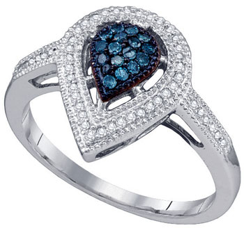 Ladies Diamond Fashion Ring 10K White Gold 0.25 cts. GD-60788