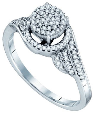 Ladies Diamond Fashion Ring 10K White Gold 0.25 cts. GD-64463
