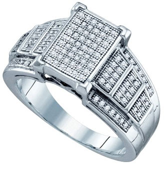 Ladies Diamond Fashion Ring 10K White Gold 0.33 cts. GD-64755