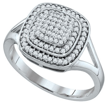 Ladies Diamond Fashion Ring 10K White Gold 0.33 cts. GD-64881