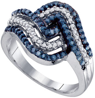 Ladies Diamond Fashion Ring 10K White Gold 0.50 cts. GD-65872