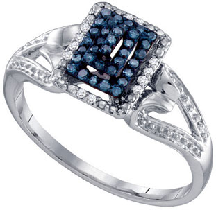 Ladies Diamond Fashion Ring 10K White Gold 0.16 cts. GD-65971