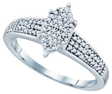 Ladies Diamond Fashion Ring 10K White Gold 0.25 cts. GD-68491