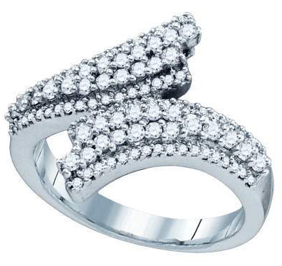 Ladies Diamond Fashion Ring 14K White Gold 0.81 cts. GD-75189