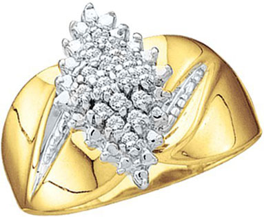 Ladies Diamond Fashion Ring 10K Gold 0.15 cts. GD-7822
