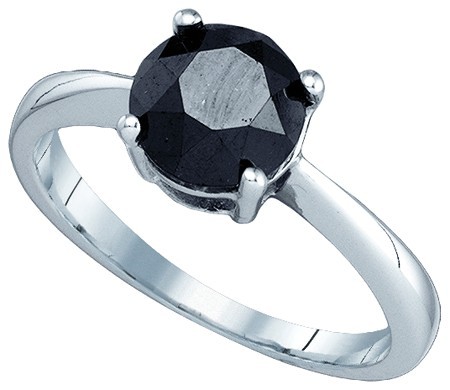Black Diamond Fashion Ring 10K White Gold 2.08 cts. GD-82323