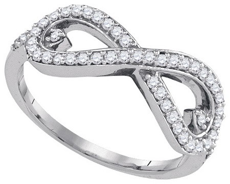 Ladies Diamond Fashion Ring 10K White Gold 0.35 cts. GD-86955