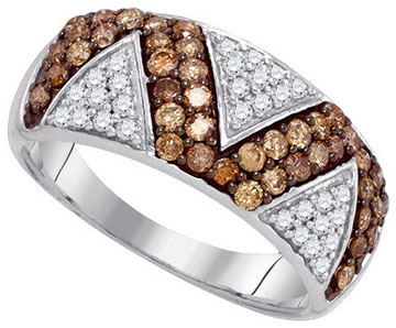 Ladies Diamond Fashion Ring 10K White Gold 0.90 cts. GD-87178