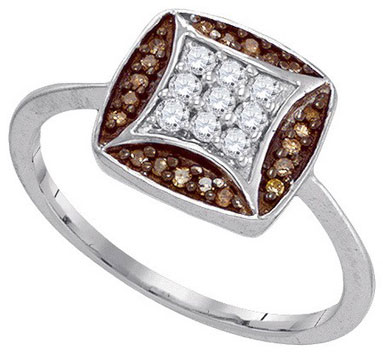 Ladies Diamond Fashion Ring 10K White Gold 0.25 cts. GD-87181