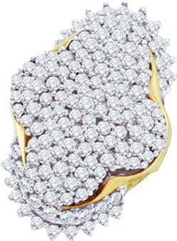 Diamond Cocktail Ring 10K Yellow Gold 7.00 ct. GD-9328