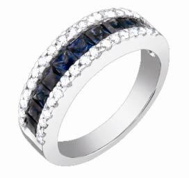 Diamond Fashion Ring 14K White Gold 1.75 cts. S33-11