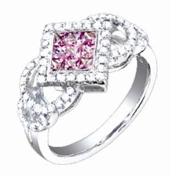Diamond Fashion Ring 14K White Gold 1.05 cts. S33-6