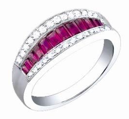 Diamond Fashion Ring 14K White Gold 1.25 cts. S34-5