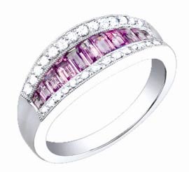 Diamond Fashion Ring 14K White Gold 1.35 cts. S34-7