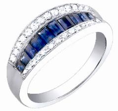 Diamond Fashion Ring 14K White Gold 1.30 cts. S34-9