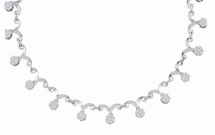 Diamond Necklace 14K White Gold 2.00 ct. GD-22357