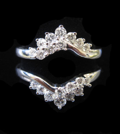 Diamond Ring Enhancer 14K White Gold 0.66 cts CL-41260