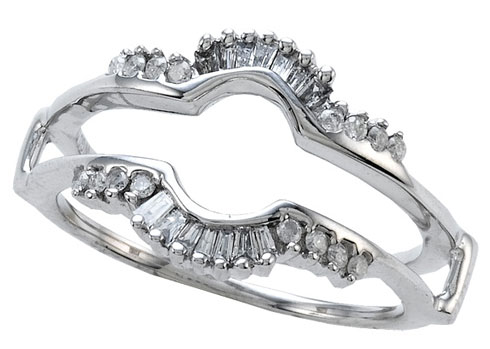 Diamond Ring Enhancer 14K White Gold 0.25 cts CL-14164