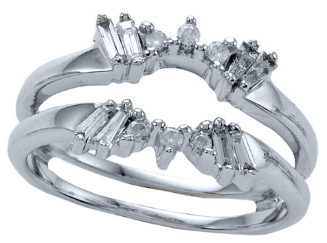 Diamond Ring Enhancer 14K White Gold 0.27 cts CL-26618